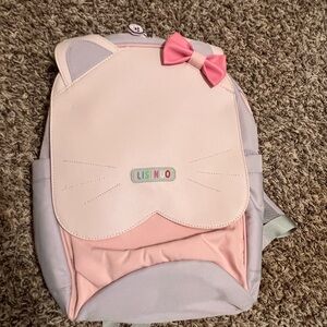 Charming Pink and Purple Cat Ear Backpack for Kids